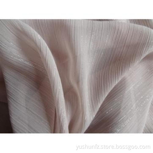 Chiffon Crepe with Silver Yarn